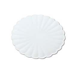 画像1: 【有田焼】白磁菊型 ４寸皿