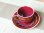 画像3: 【有田焼】辰砂釉彩　コーヒー碗皿（馬場真右エ門窯 / 木箱入） (3)