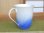 画像2: 【有田焼】藍染水滴　マグカップ（馬場真右エ門窯/木箱付） (2)