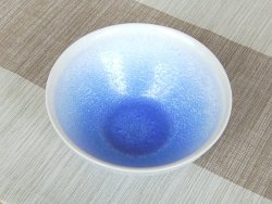 画像3: 【有田焼】藍染水滴　抹茶碗（真右エ門窯/木箱入）