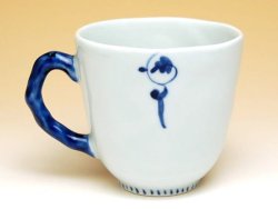 画像3: 【有田焼】花帯唐草（青）　マグカップ