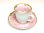 画像4: 【有田焼】金濃ピンク牡丹　デミタス碗皿 (4)