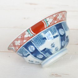 画像3: 【有田焼】染錦寿紋割山水 茶碗