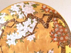 画像2: 【有田焼】金箔桜 尺５飾皿