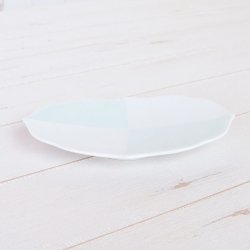 画像2: 【有田焼】市松青磁 花型皿
