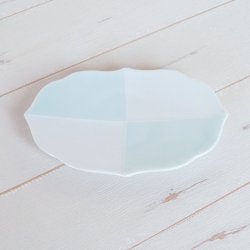 画像3: 【有田焼】市松青磁 花型皿
