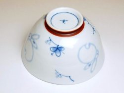 画像3: 【有田焼】一珍花うさぎ（青）茶碗
