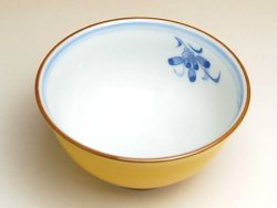 画像2: 【有田焼】蘭の香り　（黄）茶碗