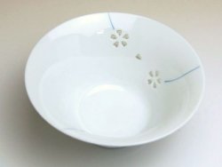 画像2: 【有田焼】水晶彫花あそび（青）茶碗