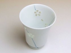 画像3: 【有田焼】水晶彫花あそび（青）湯呑