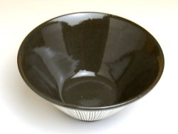 画像2: 【有田焼】線彫り（黒）茶碗