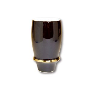 画像: 【有田焼 / 家庭でビールを楽しむ究極のカップ】エンゼルリング（黒）　プレミアムビアグラス