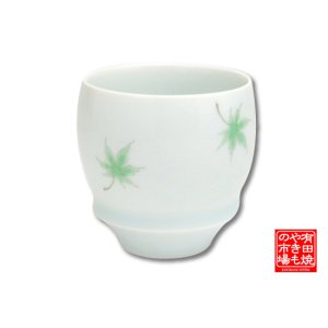 画像: 【有田焼】もみじ（丸型）日本酒グラス　SAKE GLASS