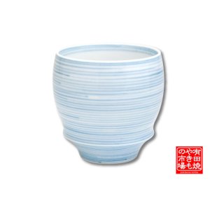 画像: 【有田焼】糸（丸型）日本酒グラス　SAKE GLASS