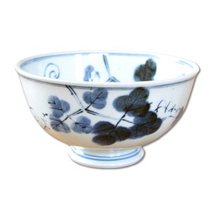 画像: 【有田焼】藍染ツタ絵 軽々多用丼