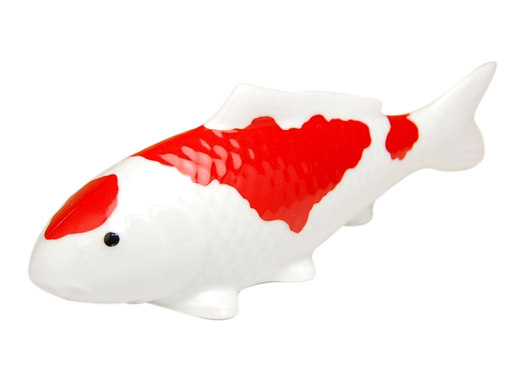 【有田焼】紅白　鯉（A)