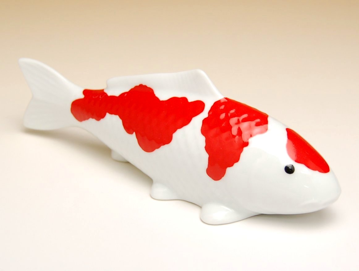 画像2: 【有田焼】紅白　鯉（A)