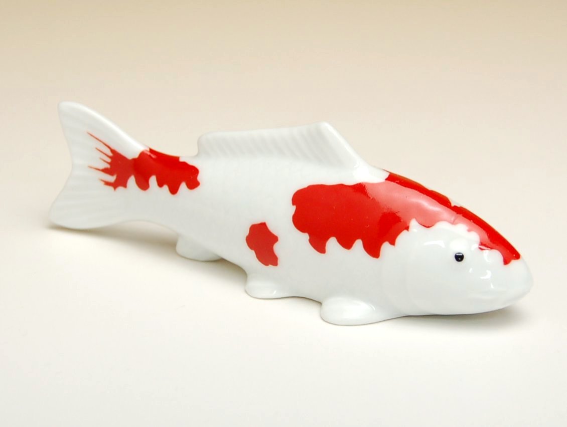 画像2: 【有田焼】紅白　鯉（E)