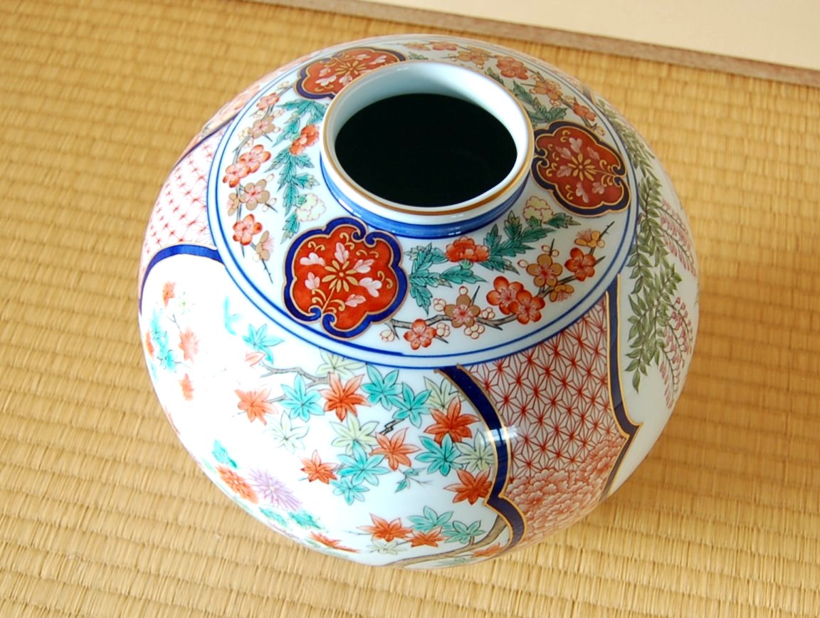 画像4: 【有田焼】京香　花瓶（木箱入）