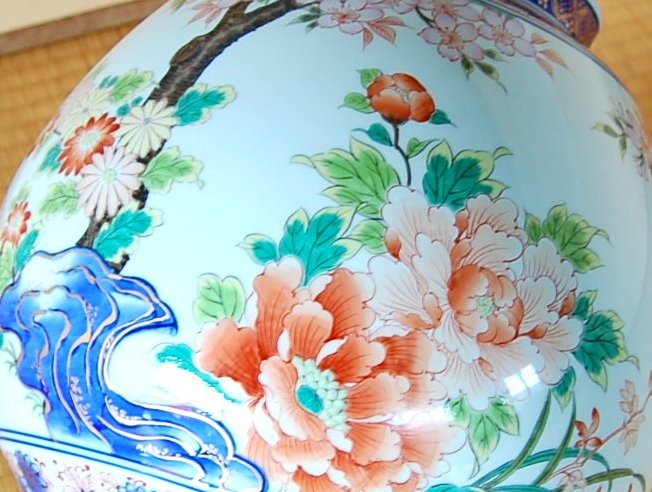 画像2: 【有田焼】花桜季　花瓶（木箱入）