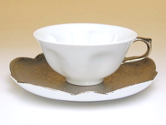 画像2: 【有田焼】白磁銀箔　桜ティーカップ碗皿