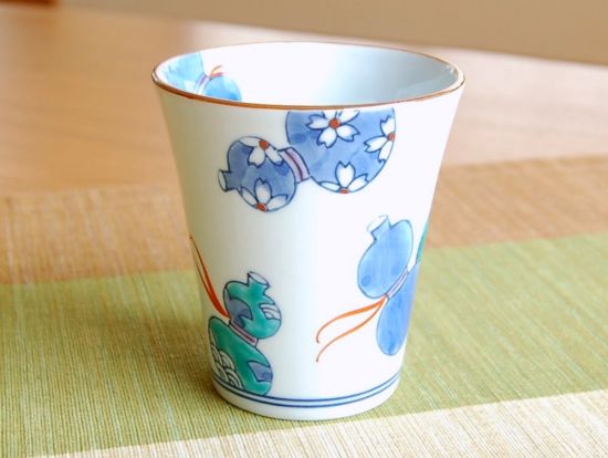 画像3: 【有田焼】鍋島六瓢（青）　マグカップ