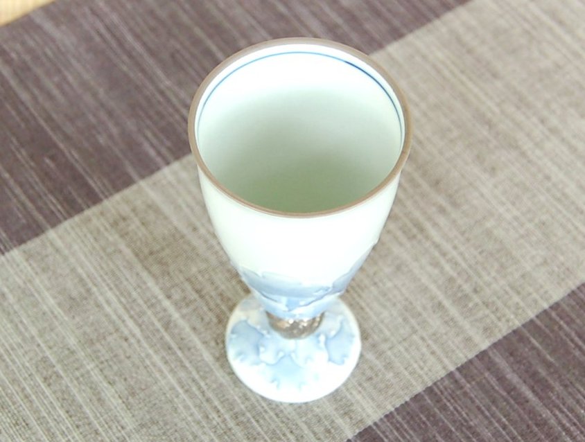 画像2: 【有田焼】プラチナ牡丹　ワイングラス