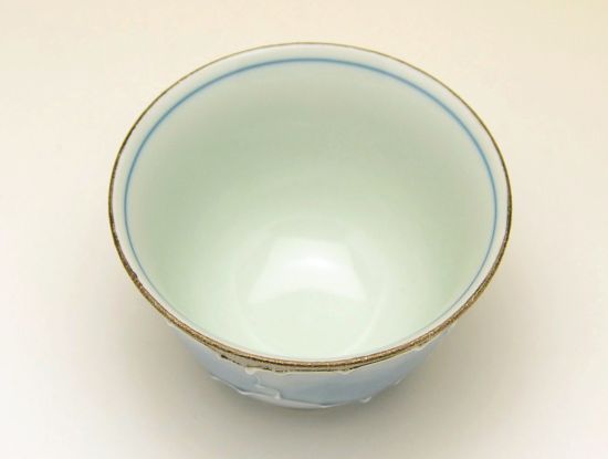 画像2: 【有田焼】外プラチナ牡丹 反煎茶