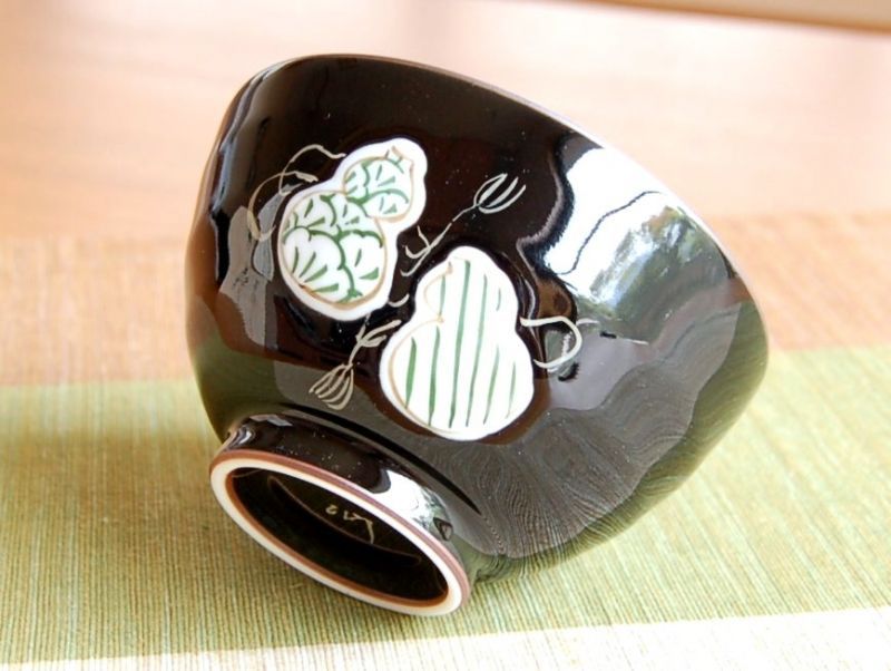 画像2: 【有田焼】六瓢色彩（緑）　茶碗