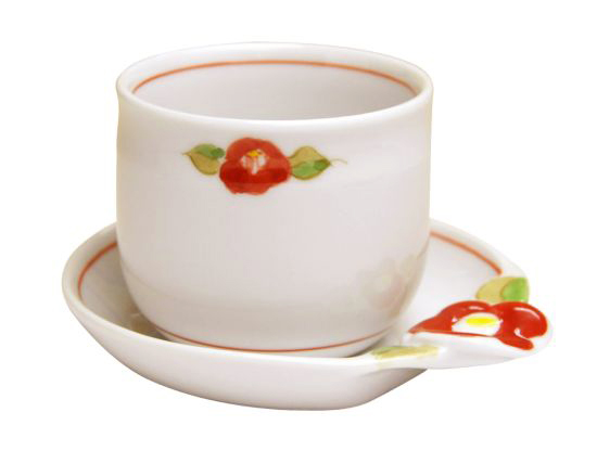 画像1: 【有田焼】ライン 皿付花煎茶
