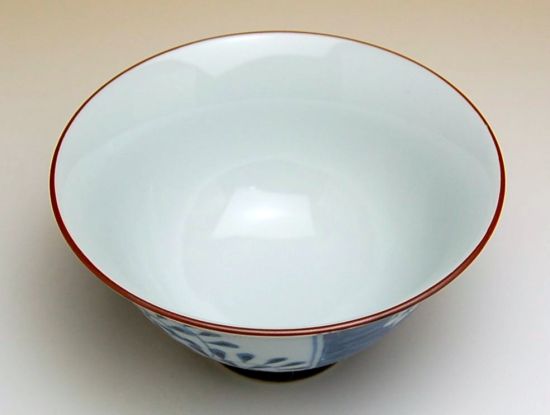 画像3: 【有田焼】梅濃唐草　（青）茶碗
