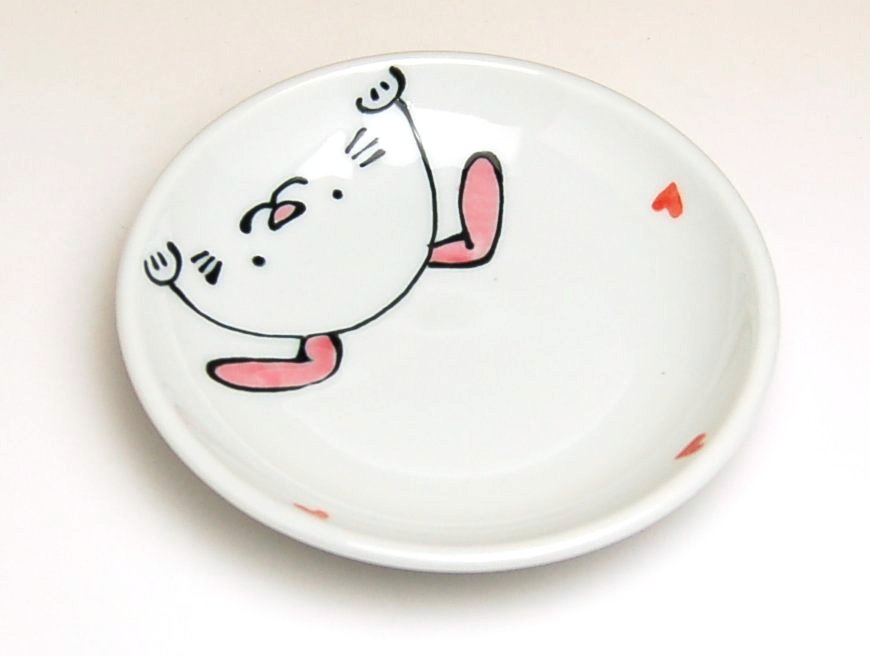 画像2: 【有田焼 / 子ども食器】にこにこクラブ　うさちゃん　多用皿