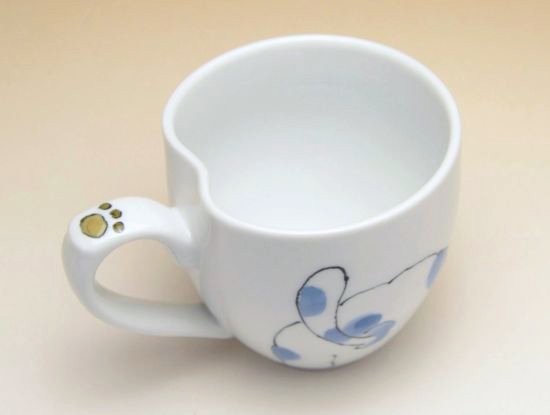 画像2: 【有田焼】ミーコ（青） マグカップ